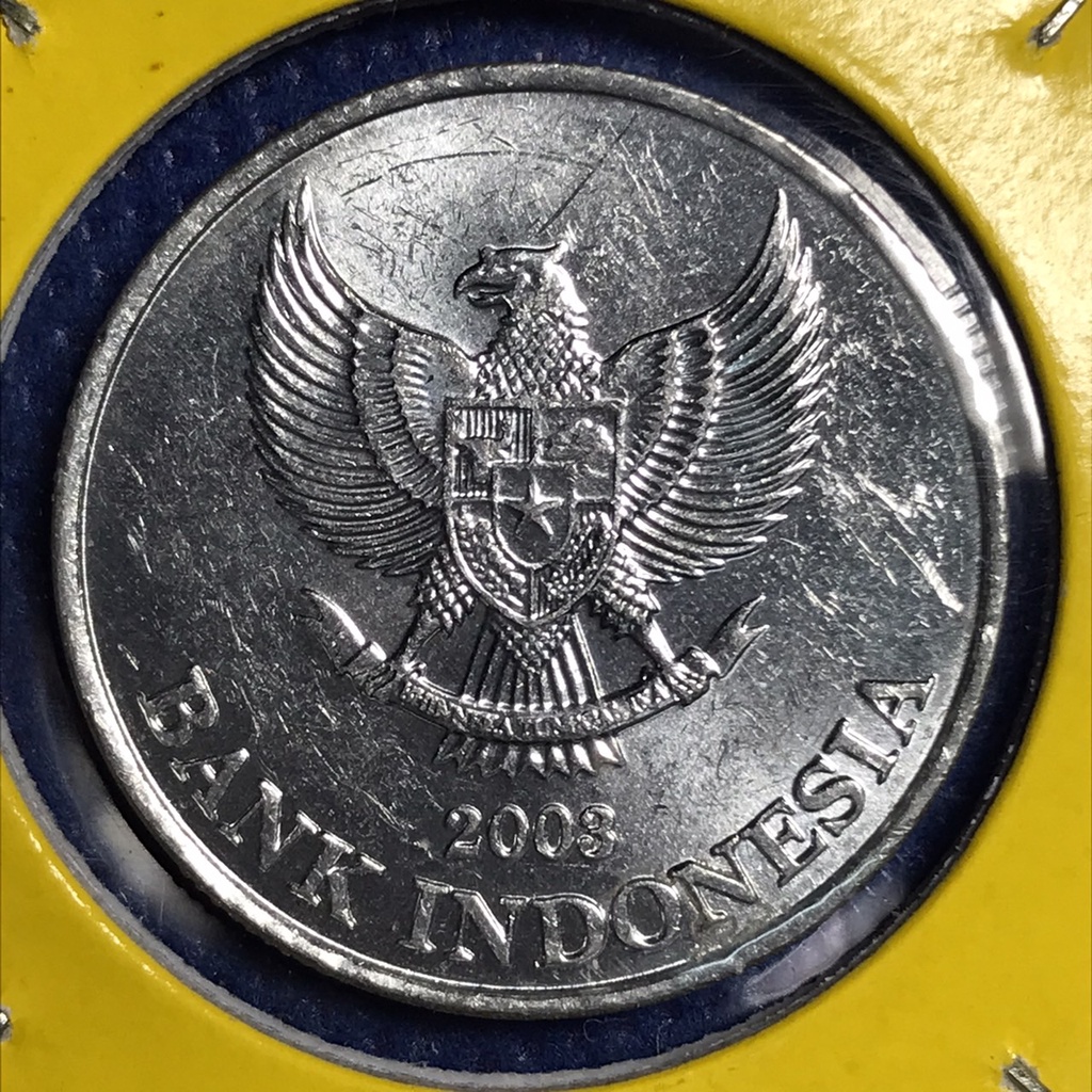 เหรียญเก่า15042 ปี2003 อินโดนีเซีย 500 RUPIAH เหรียญหายาก เหรียญสะสม เหรียญต่างประเทศ