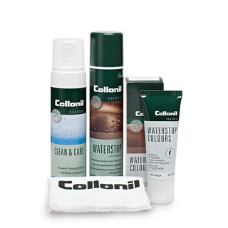 Collonil Smooth Leather Set โคโลนิลเซ็ทน้ำยาทำความสะอาดและดูแลสำหรับหนังทั่วไป สำหรับรองเท้าและกระเป๋า