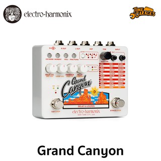 Electro Harmonix เอฟเฟคกีต้าร์ Grand Canyon Delay &amp; Looper with 12 Delay types, Tap Tempo, and Extended Control