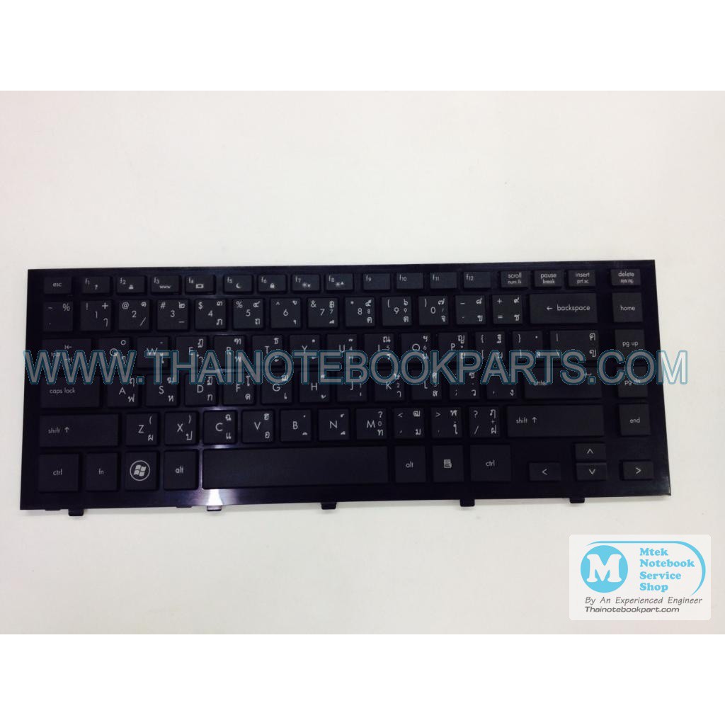 คีย์บอร์ดโน๊ตบุ๊ค HP Compaq ProBook 4310s Keyboard Notebook (สินค้ามือสอง แป้นไทย-อังกฤษ สีดำ)