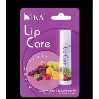 ลิปมัน เคเอ K.A. Lip Care กลิ่น เมนทอล / ผลไม้รวม / ส้ม / ไร้กลิ่น / สตรอเบอร์รี่ 1 แท่ง เลือกสีได้ข้างในเลยค่ะ