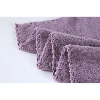 MJP-01 【ขนาด 35x75 ซม】ผ้าขนหนูขนเป็ด สำหรับเช็ดผม ไม่ใช่ผ้าผืนใหญ่ สีพื้น ไม่กุ้นขอบ นุ่ม ไม่บาดผิว
