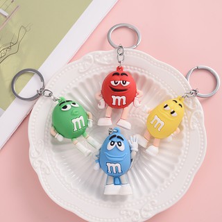 TN089 พวงกุญแจน่ารัก เอม&amp;เอม m&amp;m มีให้เลือก 4 สี  พวกกุญแจ 3D และ การ์ตูน พวกกุญแจสำหรับกระเป๋า