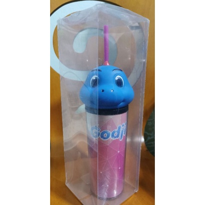แก้ว WE LOVE PTT แก้วน้ำ ไดโนเสาร์ น้องก๊อตจิ ปตท. godji มีหัวน้องก๊อตจิ 3D บนแก้ว