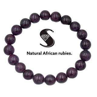 African rubies 10 mm ทับทิมแอฟริกัน 10 mm