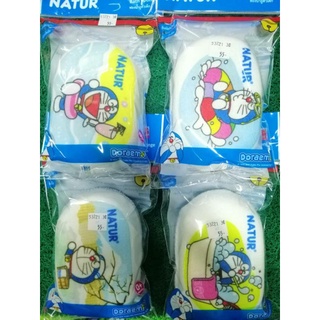 ฟองน้ำหุ้มผ้าลายDoraemon BY Nature แท้