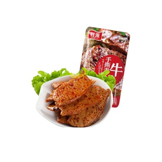 สเต๊กเต้าหู้ รสเสฉวน รสจัดเข้ม เนื้อแน่นหนึบอร่อยเหมือนเนื้อสัตว์ (1ชิ้นx28g)