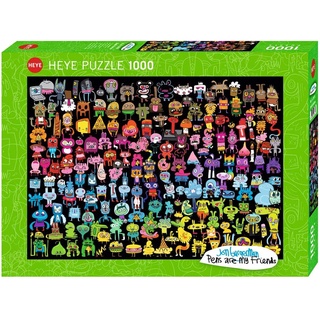 จิ๊กซอว์ Heye - Doodle Rainbow  1000 piece  (ของแท้  มีสินค้าพร้อมส่ง)