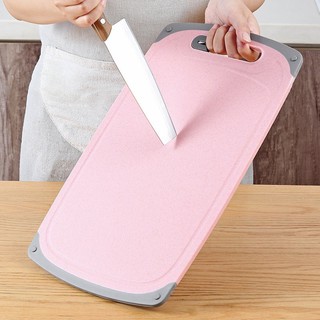 Eco cutting board เขียงรองหั่นอเนกประสงค์ พร้อมชุดมีด 3 ขนาด