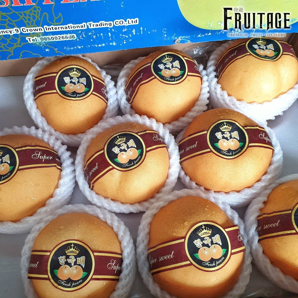 สาลี่หิมะ สาลี่เกาหลี (6ลูก/ไซส์L) (CHN)~ลดพิเศษ~ส่งฟรี~ Premium Korean Pears หอม หวาน อร่อย ! (Frui