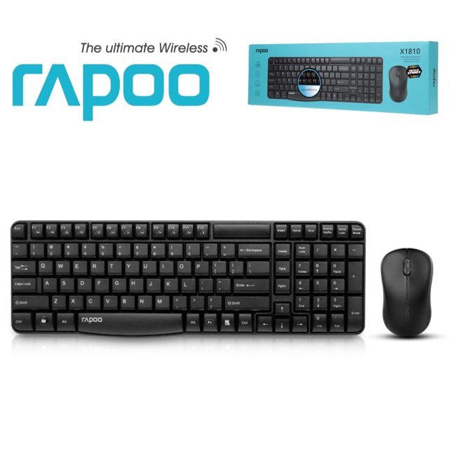 เมาส์ไร้สายและคีย์บอร์ดไร้สาย Rapoo Wireless Combo Set