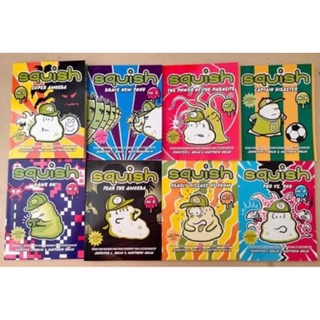 Squish Super Amoeba Collection หนังสือการ์ตูนภาษาอังกฤษปกอ่อน ชุด 8 เล่ม