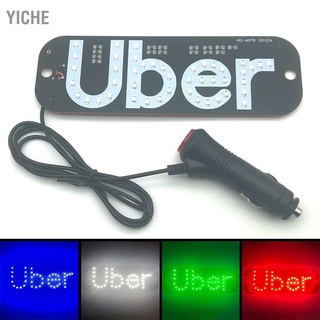 Yiche Taxi ป้ายไฟ Led สีเขียว 6.3X19 ซม. 3W ประหยัดพลังงาน สําหรับติดรถยนต์ หน้าต่าง