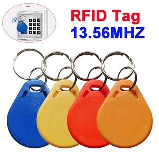 [พร้อมส่ง] ชิปวงจรรวม RFID 13.56MHZ GEN1 UID พร้อมพวงกุญแจ 10 ชิ้น