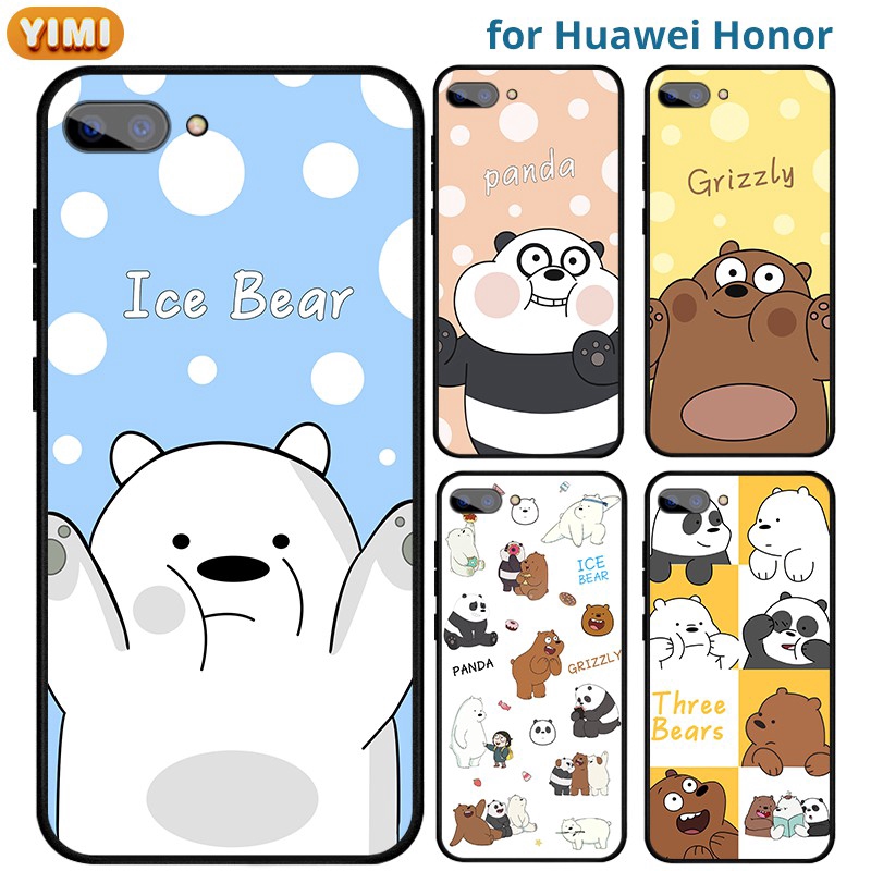 เคส HUAWEI Y6 Y7 Y6S PRO Y7A Y6P Y9S Y9 Prime 2018 2019 โทรศัพท์มือถือ ลายการ์ตูนหมี สำหรับ