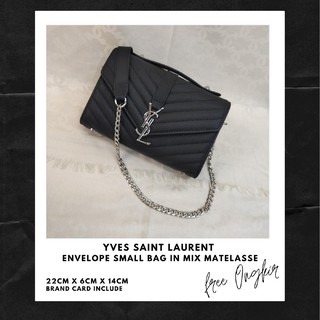 Yves Saint Laurent กระเป๋าทรงซองจดหมาย ขนาดเล็ก สําหรับผู้หญิง 502