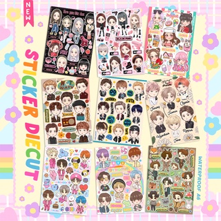 สติ๊กเกอร์ ไดคัท กันน้ำ ลอกแล้วติดได้เลย Sticker die-cut x New [รหัสA]