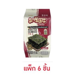 มาชิตะ สาหร่ายอบ รสสไปซี่ 5 กรัม (แพ็ก 6 ชิ้น)