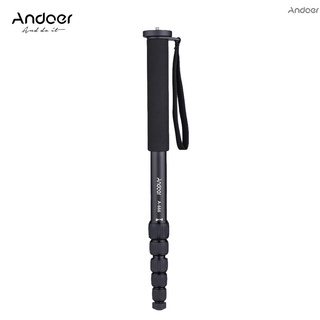 Andoer A-666 181cm/5.9ft ขาตั้งกล้องอลูมิเนียม 6 ส่วน 10 กก. / 22 ปอนด์พร้อมกระเป๋าสําหรับกล้องวิดีโอถ่ายภาพ