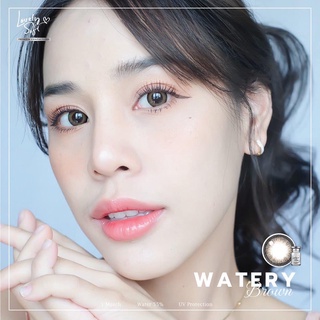 คอนแทคเลนส์ Lovelysoft รุ่น  Watery Brown (สีน้ำตาล)