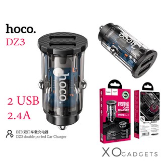 Hoco DZ3 Car Charger หัวชาร์จรถ 2 USB Output 2.4A