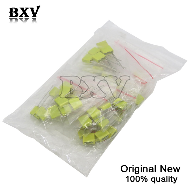 50PCS = 10 ชนิด * 5 ชิ้นแก้ไขตัวเก็บประจุแพคเกจชุดชุด 100V 102J 152J 332J 472J 103J 333J 473J 104J 2