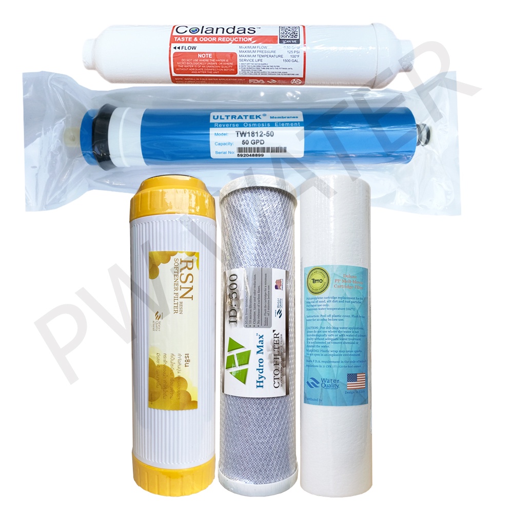 Colandas RO ไส้กรองน้ำดื่ม 5 ขั้นตอน 50 , 75 ,100 ,150GPD