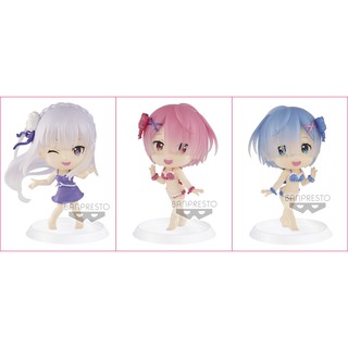 BANPRESTO CHIBIKYUN CHARACTER RE:ZERO -STARTING LIFE IN ANOTHER WORLD- VOL.2 A:EMILIA, B:RAM, C:REM