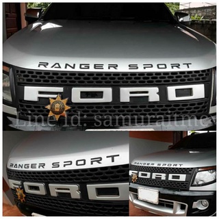 โลโก้อักษรฝากระโปง FORD RANGER SPORT งานไทย