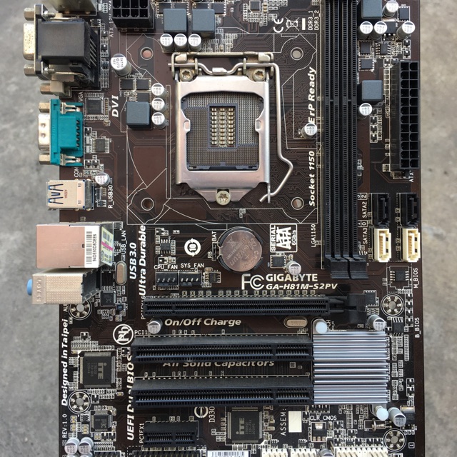 gigabyte ga-h81m-s2pv (socket 1150) +ฝาหลัง