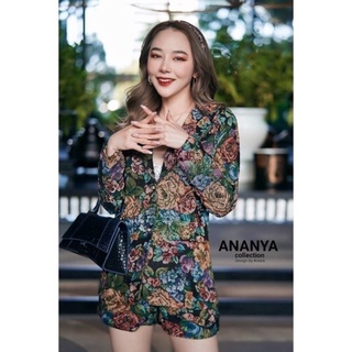 ✅✅✅พร้อมส่ง✅✅✅Lot A25(ข61) ชุดเซตผ้าทอลายดอกป้าย ANANYA Size M L