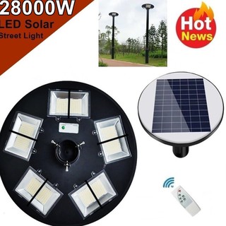 โคมไฟโซล่าเซล UFO 10ทิศทาง LED 22000W  - 28000W ไฟถนน Spotlight ไฟโซลาร์เซลล์ สปอร์ตไลท์ Solar Cell สปอตไลท์ SOLAR LIGHT