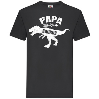 เสื้อยืดลําลอง ผ้าฝ้าย แขนสั้น พิมพ์ลาย Papa Saurus Jura Gildan birthday สําหรับผู้ชายS-5XL