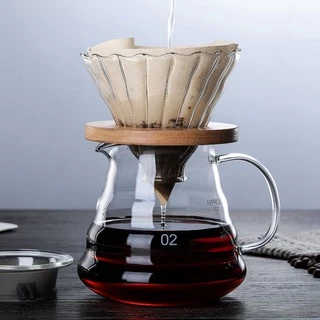 พร้อมส่ง กาดริปกาแฟ ดริปกาแฟ Coffee glass Pot เหยือกชงกาแฟ หม้อต้มกาแฟ เหยือกดริปกาเเฟ กรองกาแฟ พร้อมฝา อุปกรณ์ดริปกาแฟ