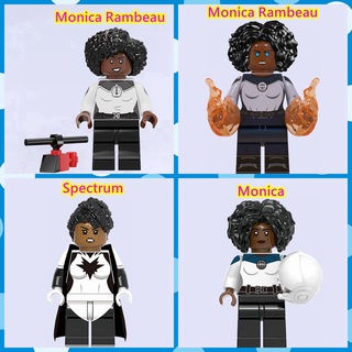 ของเล่นบล็อกตัวต่อเลโก้ Marvel Monica Rambeau ขนาดเล็ก สําหรับเด็ก