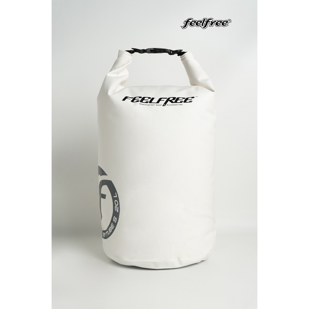 Dry Bags 304 บาท [ลดกระหน่ำ] FEELFREE DRY TUBE S PLUS WHITE กระเป๋ากันน้ำ ถุงกันน้ำ พรีเมี่ยม 2 สายสะพาย สีขาว Sports & Outdoors