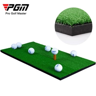 Pgm แผ่นยางรองลูกกอล์ฟ สีเขียว สําหรับฝึกตีกอล์ฟในร่ม DJD003 golf mat ลูกกอล์ฟ golf practice