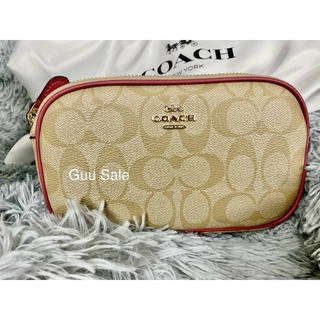 ❤️Coach CROSSBODY POUCH IN SIGNATURE CANVAS❤️ (COACH F77996)