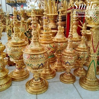 ผอบไม้ทรงสูง ผอบไม้ อูปไม้  ผอบใส่พระธาตุ ผอบใส่เกศา (ราคาต่อชิ้น)