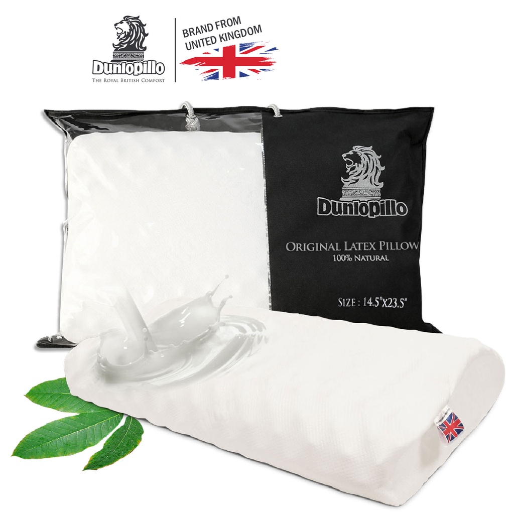 Dunlopillo หมอนยางพาราแท้ 100 รุ่น Original Latex Pillow ช่วยลดอาการ