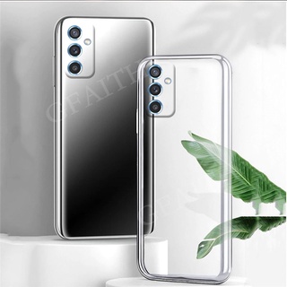 2021 เคส Samsung Galaxy M52 5G New Phone Case Clear Soft TPU Casing Transparent Phone Cover Camera Lens Protector Cases เคสโทรศัพท์ GalaxyM52