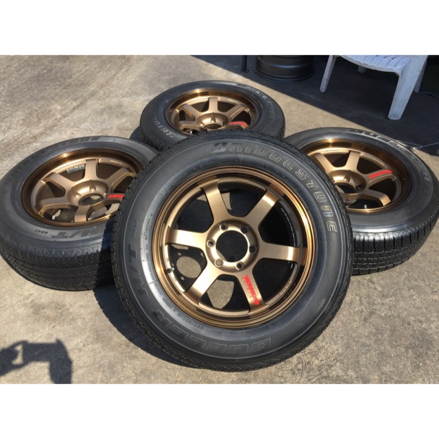 ล้อใหม่ขอบ18”กว้าง9 ออฟ0 6รู139 พร้อมยาง บริสโตน 265/60/18 ปี15 พร้อมใช้งาน 16,900