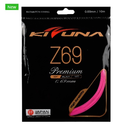 เอ็นแบดมินตันเส้นใหญ่ทนทาน KIZUNA-Z69 PREMIUM / BADMINTON STRING (MADE IN JAPAN