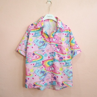 เสื้อเชิ๊ตลาย แคร์แบร์ (CAREBEARS) ลายใหม่พร้อมส่ง