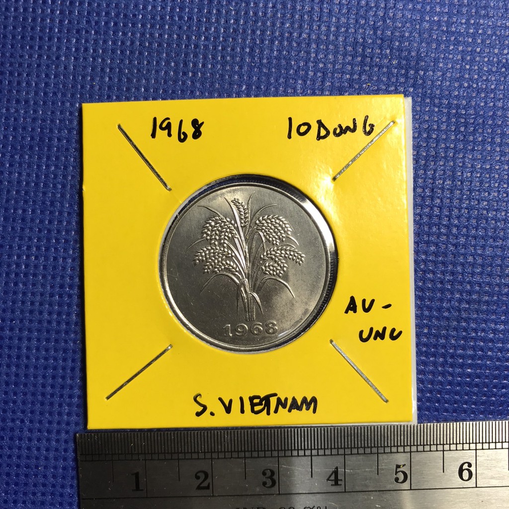 Special Lot No.157 ปี1968 SOUTH VIETNAM 10 DONG เหรียญสะสม เหรียญต่างประเทศ เหรียญเก่า หายาก ราคาถูก
