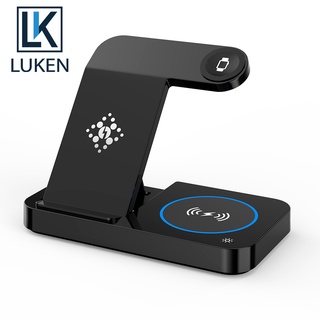 Luken แท่นชาร์จไร้สาย 30W 4 in 1 สําหรับ iP 13 12 11 8 X XS XR Airp App Watch