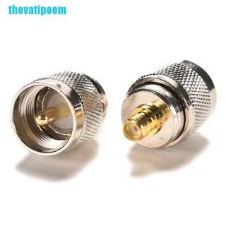 Thevatipoem อะแดปเตอร์แจ็ค Pl259 Uhf Plug Male To Sma Female Rf