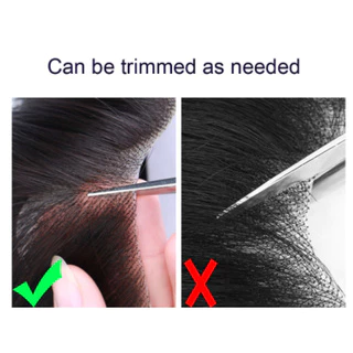 Toupee วิกผมสั้น 100% สไตล์ V สไตล์ I Style M สําหรับผู้ชาย 6"