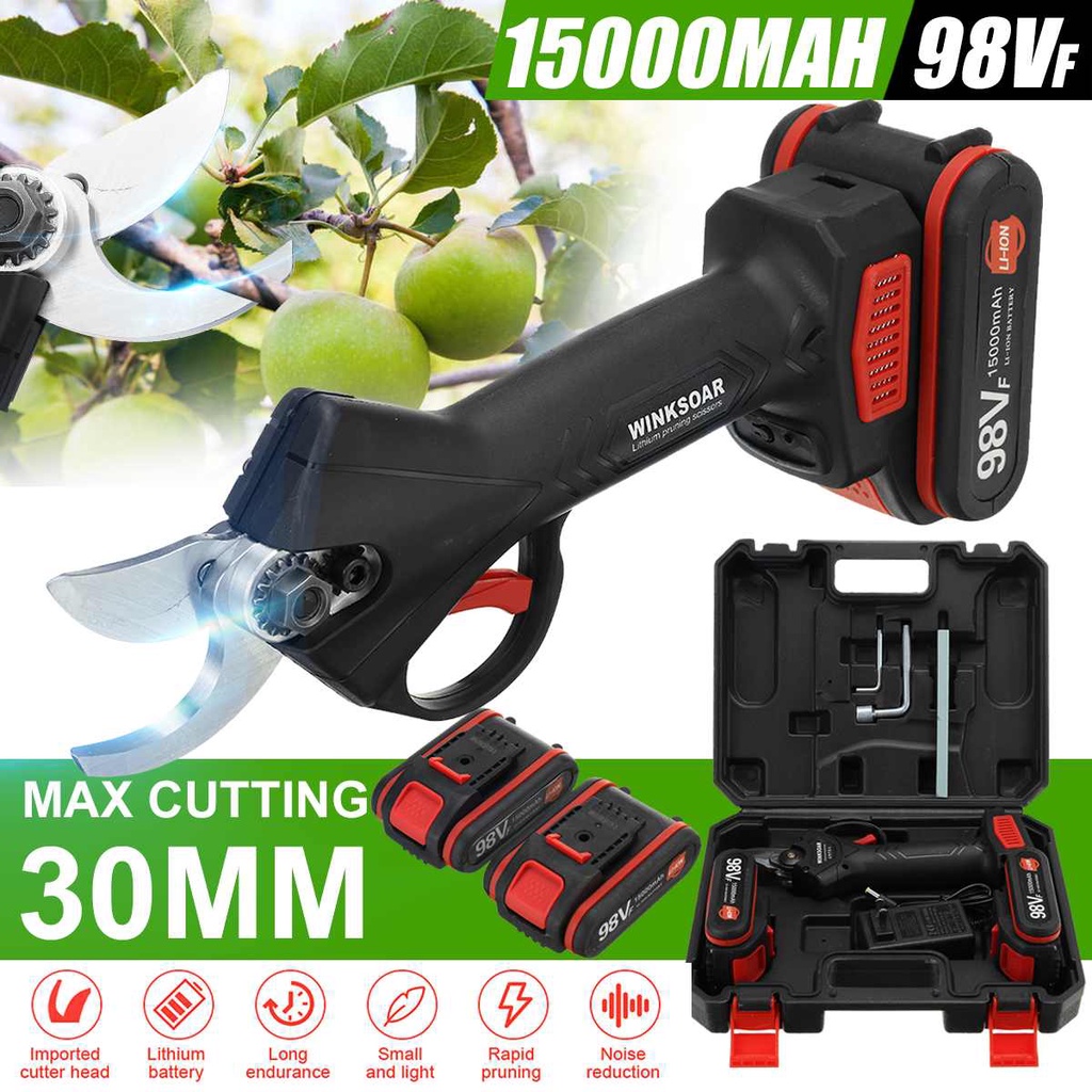 288V Cordless Pruner Lithiumion Pruning Shear Efficient Fruit Tree