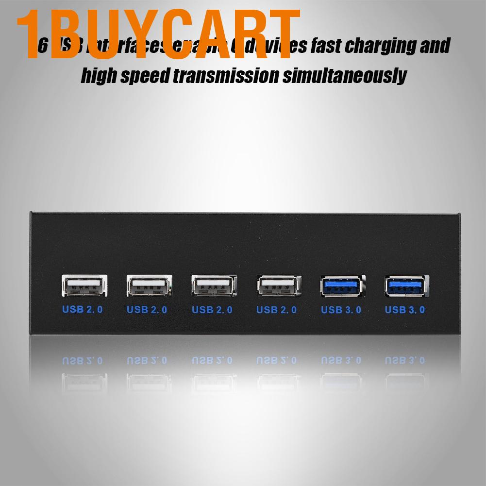 1buycart พอร์ต Usb 9 Pin 19 ถึง 2X 3.0 + 4XUsb 2.0 6